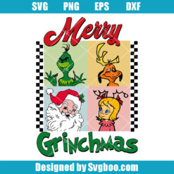 Merry Grinchmas Santa Claus Svg