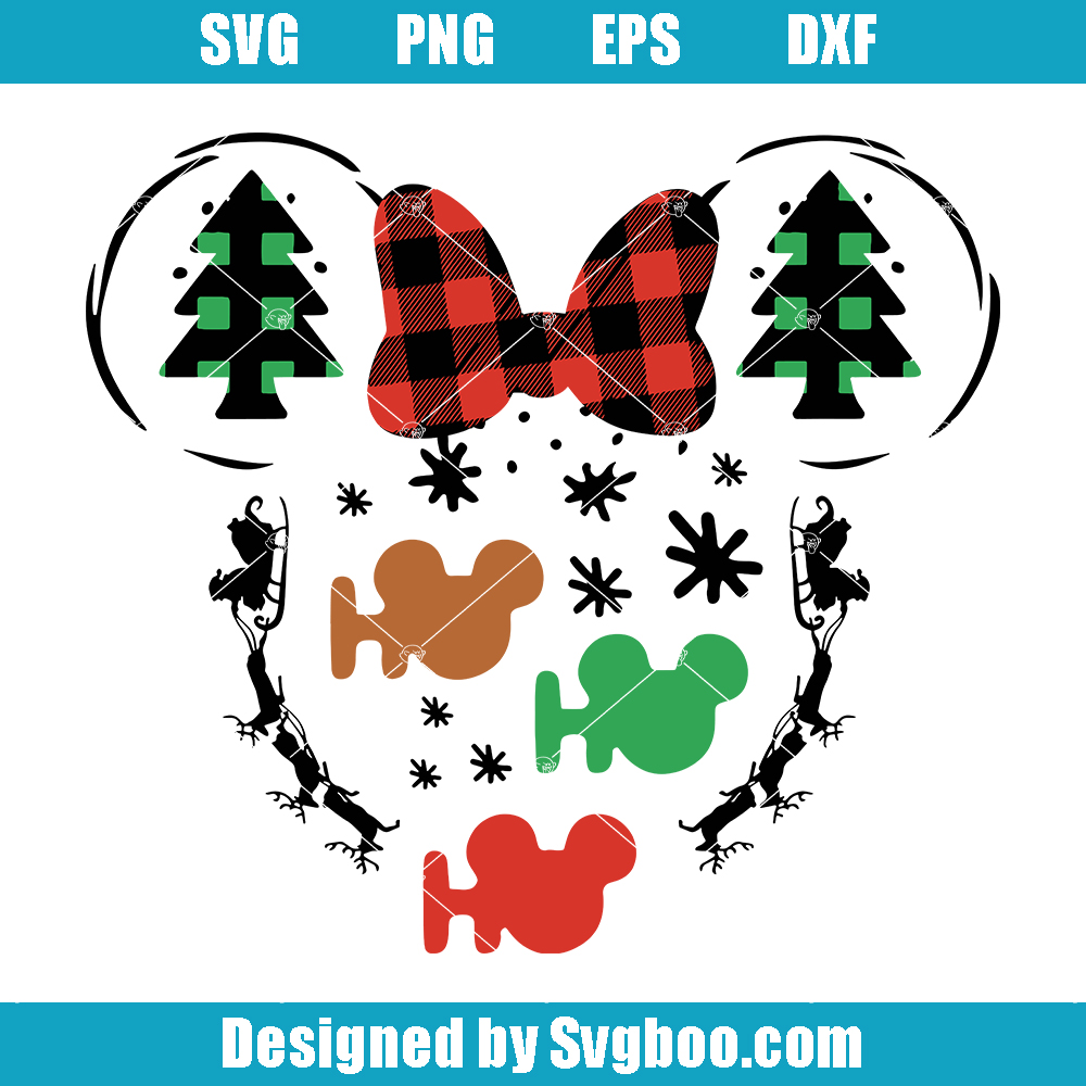 Minnie Disney Christmas Ho Ho Ho Svg, Christmas Minnie Svg Minnie Disney Christmas Ho Ho Ho Svg