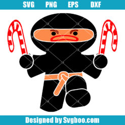 Ninja Gingerbread Svg