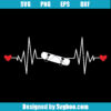 Skateboarding Heartbeat Svg