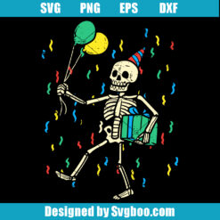 Skeleton Birthday Svg