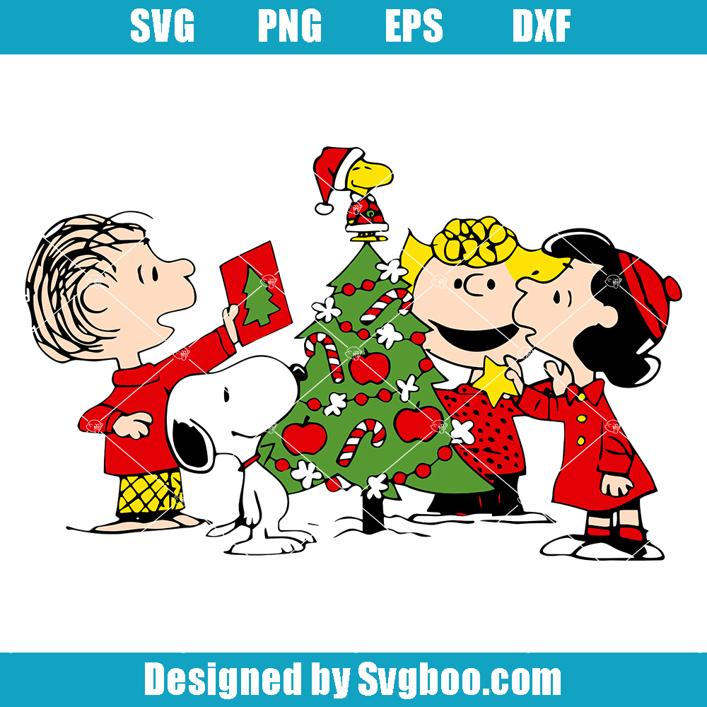 Snoopy Logo Christmas Svg, Peanut Christmas Svg, Snoopy Xmas Svg Snoopy Logo Christmas Svg
