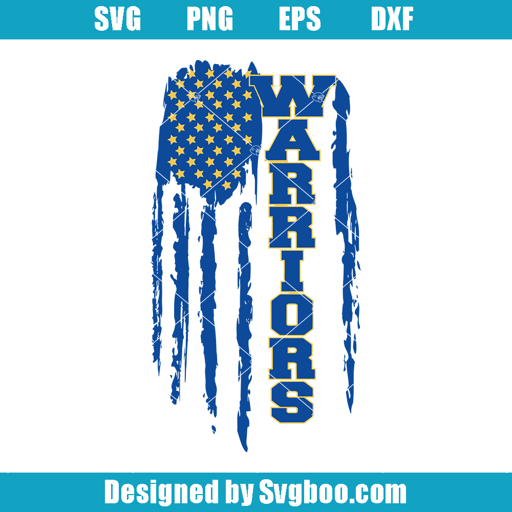 Warriors Flag Svg, Warriors Mascot Svg, Team Mascot Svg