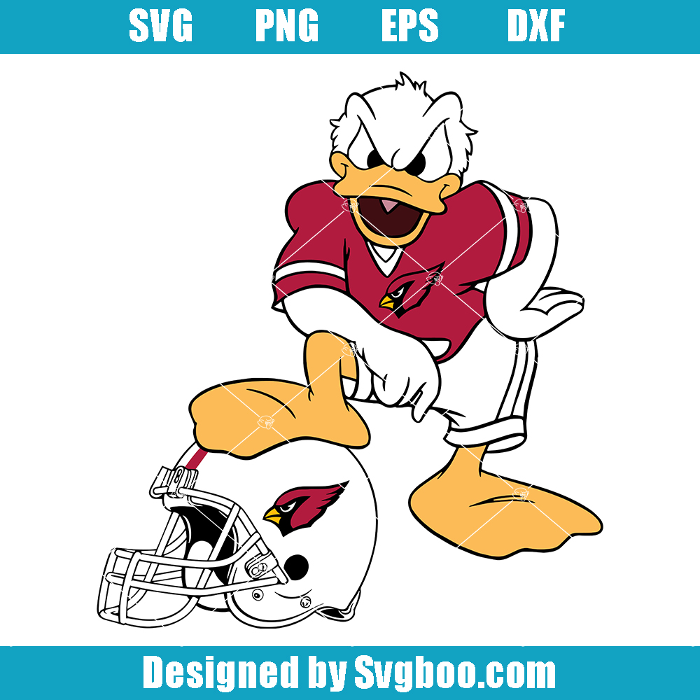 Arizona Cardinals Donald Duck Football Svg, Cardinals American Football Svg Arizona Cardinals Donald Duck Football Svg