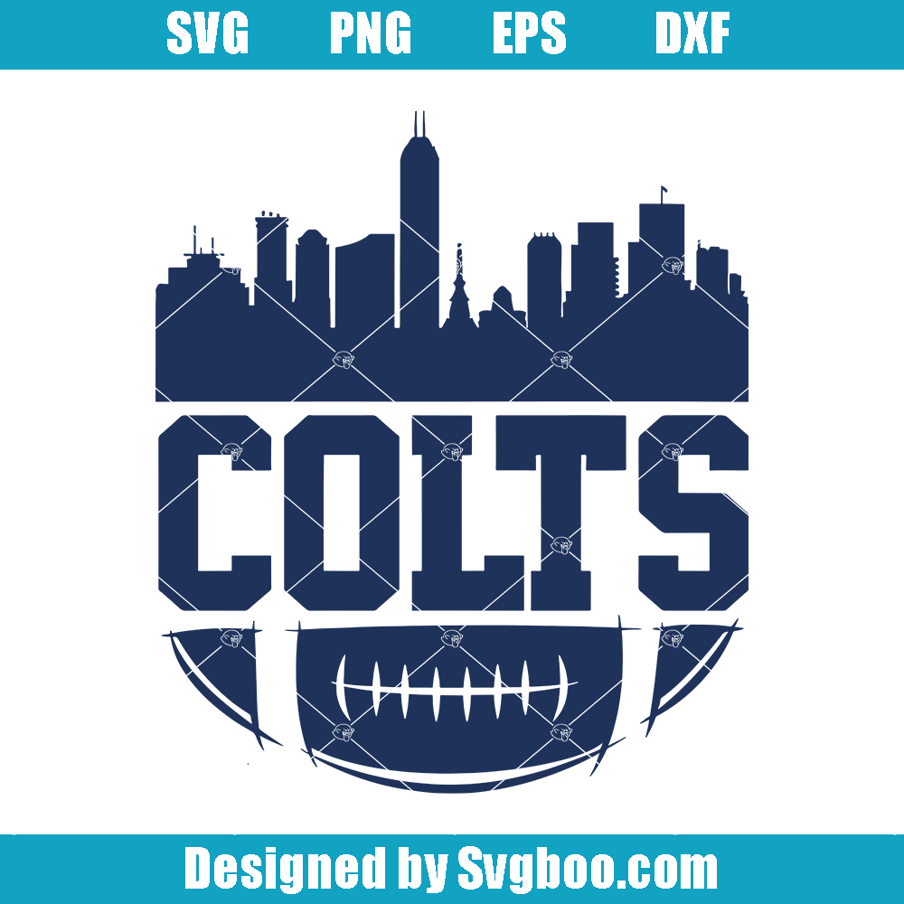 Colts Football Skyline Svg, Indianapolis Colts Svg, NFL Colts Svg Cowboys Football Skyline Svg