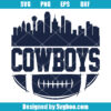 Cowboys Football Skyline Svg