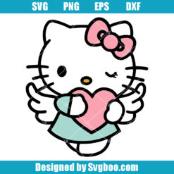 Cute Kitty Valentines Svg