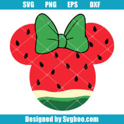 Cute Minnie Watermelon Svg