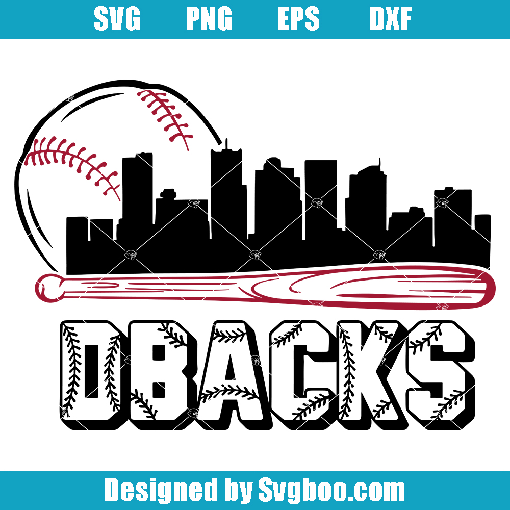 Dbacks Baseball Logo Svg, Arizona Skyline Logo Svg
