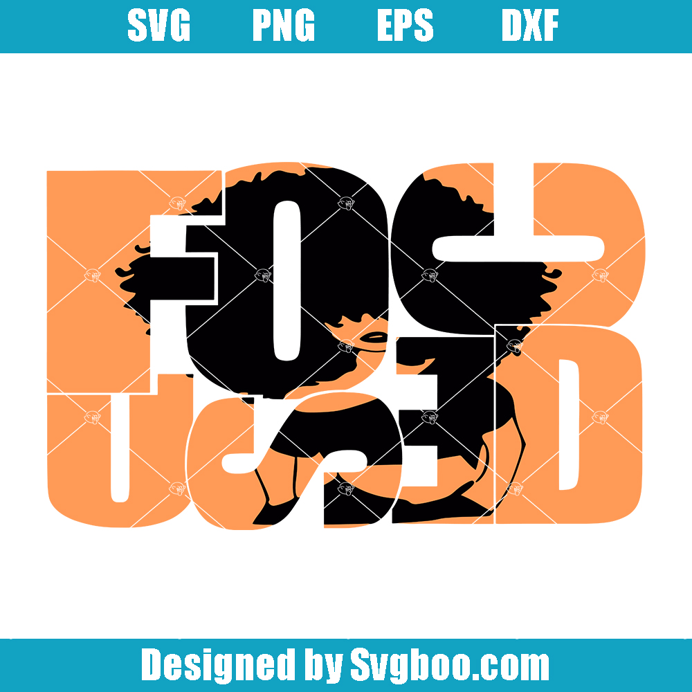 Focused Svg, Beauty Afro Svg, Black Queen Svg, Black Girl Svg Focused Svg