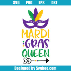 Girl Mardi Gras Svg