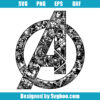 Marvel Avengers Character Logo Svg