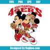 Mickey And Minnie Mouse San Francisco 49ers NFL Svg