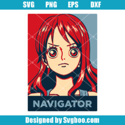 Nami Navigator Anime One Piece Svg