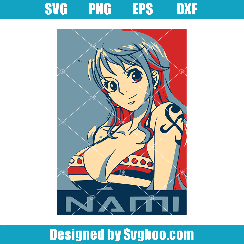 Nami One Piece Anime Svg, Nami Navigator Svg, One Piece Svg