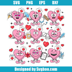 Nurse Conversation Hearts Svg