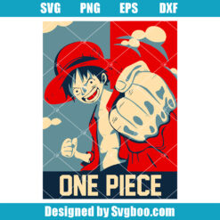 One Piece Monkey D. Luffy Anime Svg
