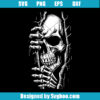Peeking Skull Svg