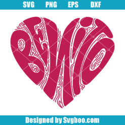 Retro Benito Valentine Heart Svg