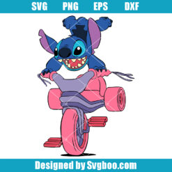 Stitch Bicycle Svg
