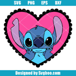 Stitch in Love Svg