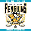 Vintage Pittsburgh Penguins Hockey Team Svg