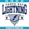 Vintage Tampa Bay Lightning Hockey Team Svg