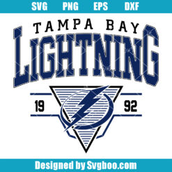 Vintage Tampa Bay Lightning Hockey Team Svg