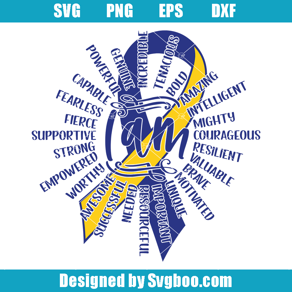 Affirmation Sun Down Syndrome Awareness Svg, Self-Esteem Building Svg Affirmation Sun Down Syndrome Awareness Svg