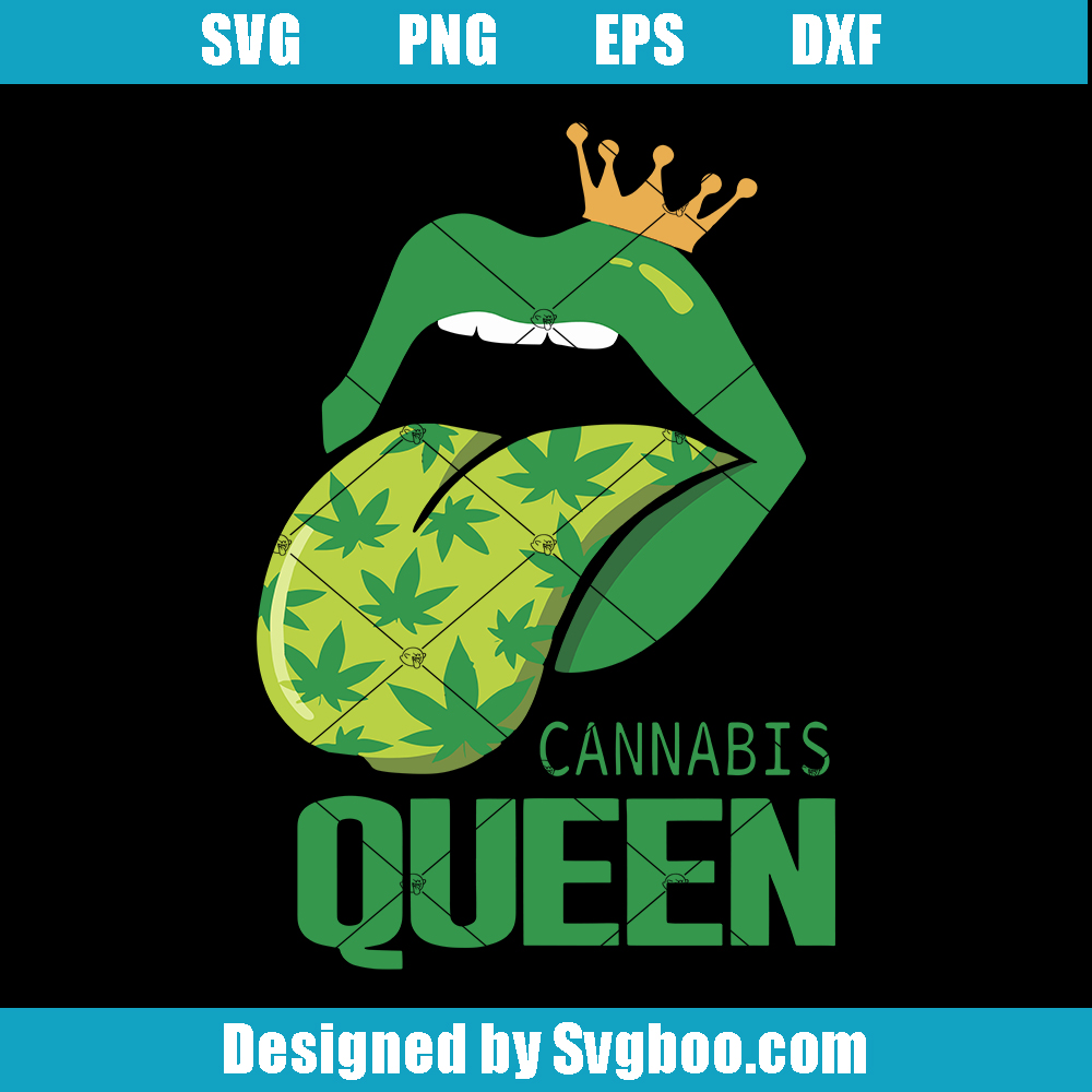 Cannabis Queen Svg, Lips Pop Svg, Cannabis Lovers Svg Cannabis Queen Svg