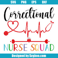 Correctional Nurse Squad Svg