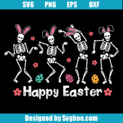 Dancing Skeleton Easter Svg