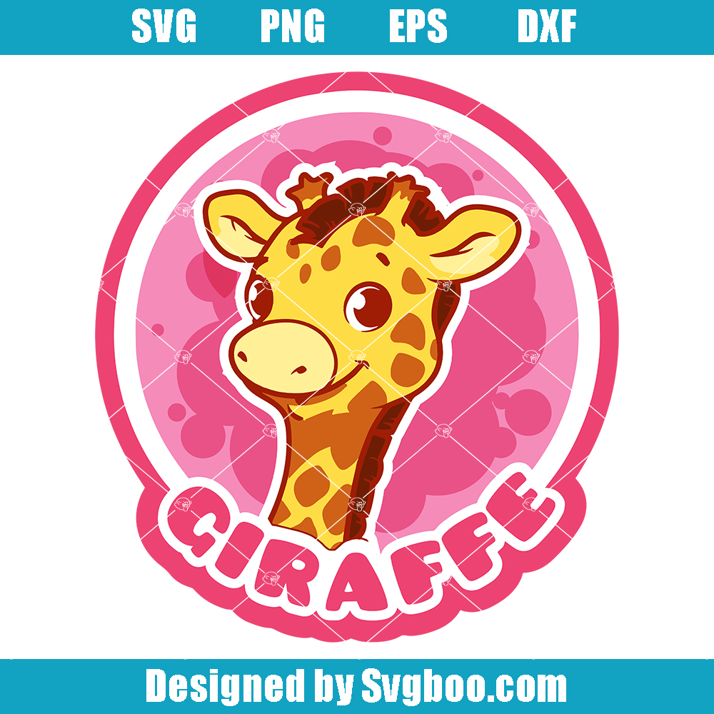 Girafee Mascot Svg, Cute Baby Girafee Svg, Cute Animal Wild Svg