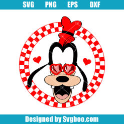 Goofy Characters Valentine's Day Svg