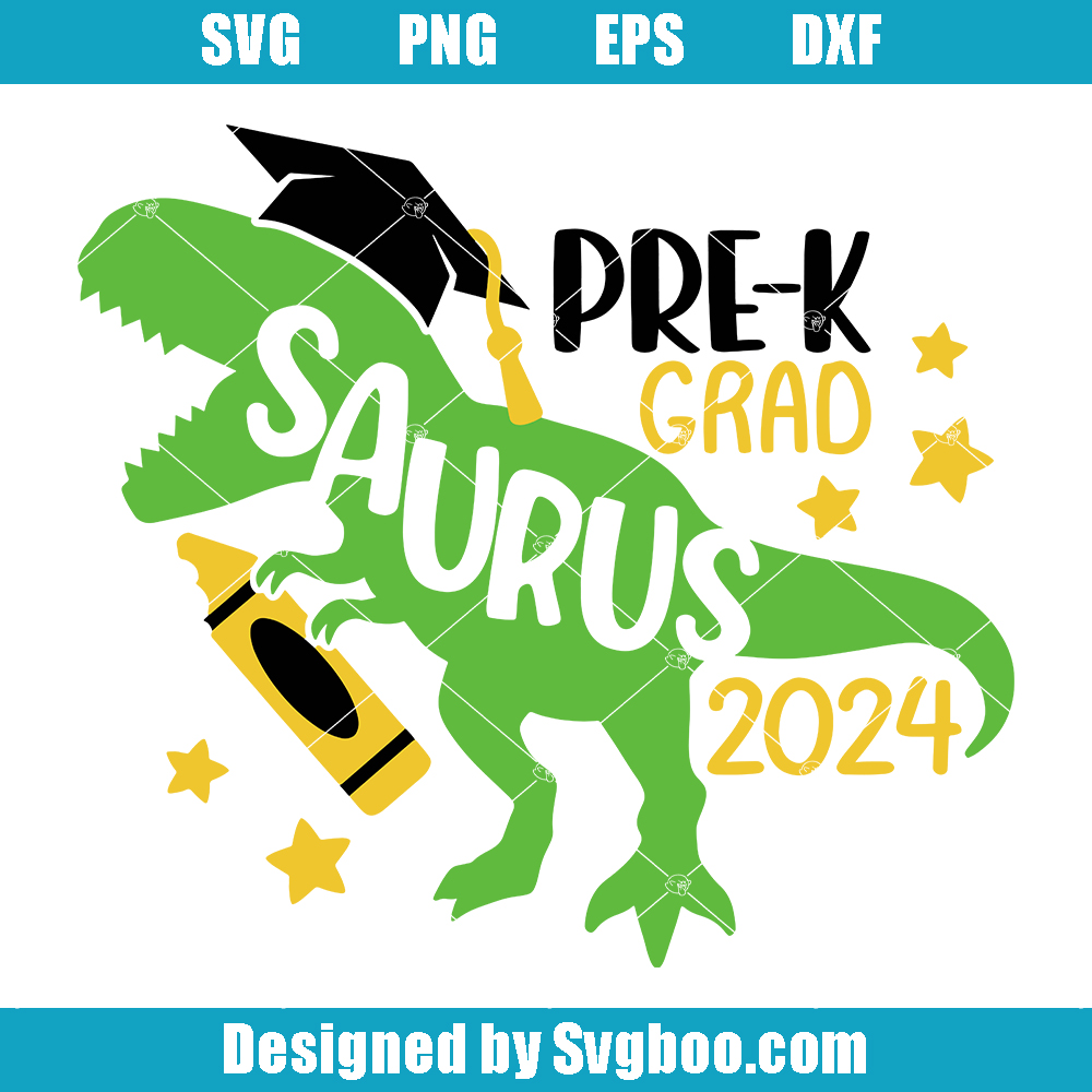 Headstart Grad 2024 Svg, Headstart Dinosaur Boy Svg, Graduation T-Rex Svg