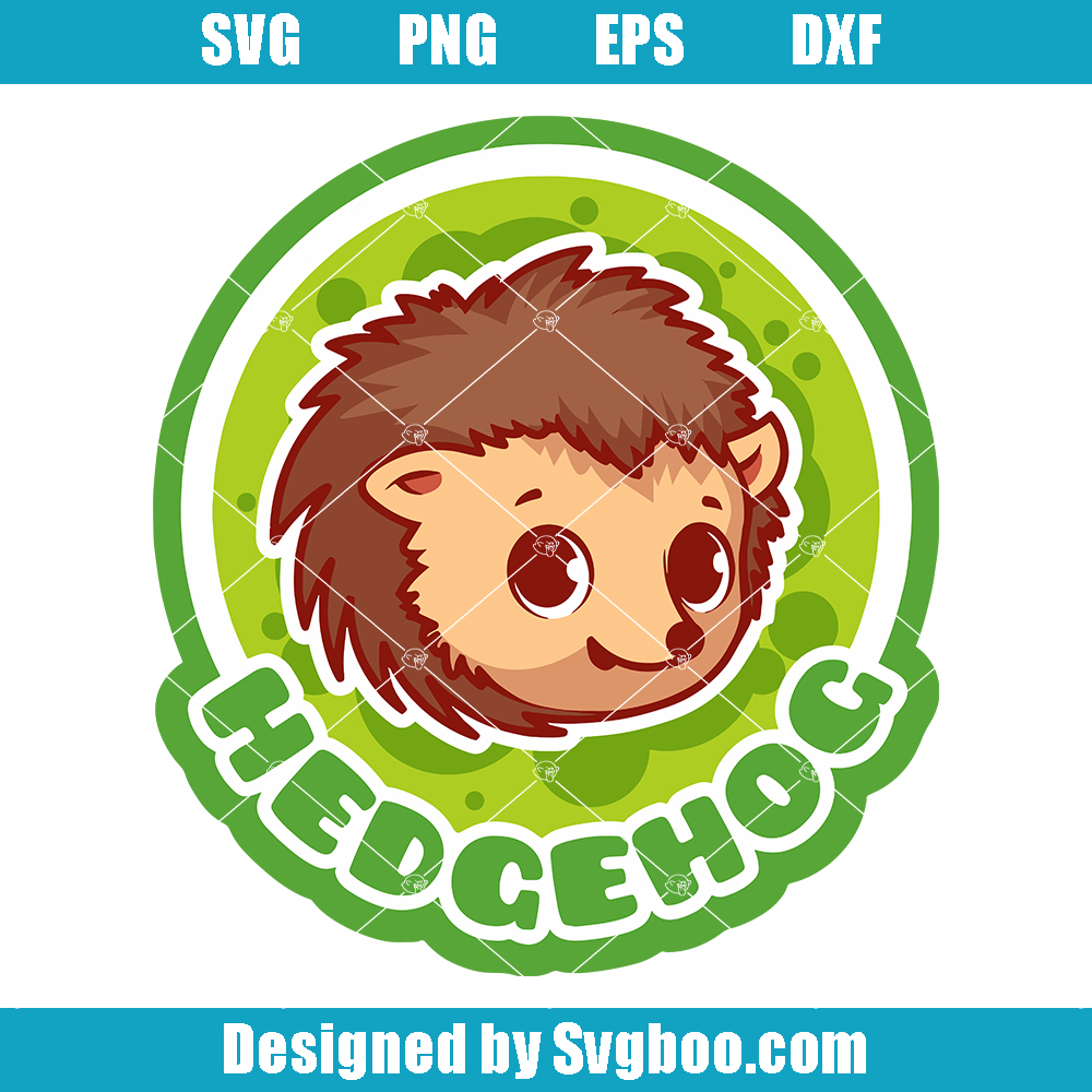 Hegdehog Mascot Svg, Cute Baby Hegdehog Svg, Cute Animal Wild Svg Hegdehog Mascot Svg