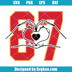 Kelce Heart Hands Svg