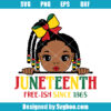 Little Girl Juneteenth Svg