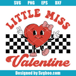 Little Miss Valentine Svg