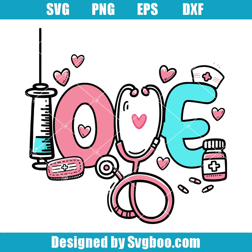 Nurse Retord Valentine Svg, Nurse Retro Valentine Svg, Nurse Love Svg Nurse Retord Valentine Svg