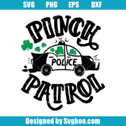 Police Car Pinch Patrol Svg