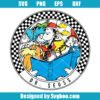 Retro Dr. Suess Checkerboard Svg