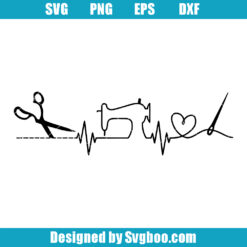 Sewing Heartbeat Svg