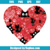 Valentine's Cats Svg