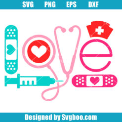 Valentines Day Nurse Svg