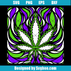 3D Marijuana Svg