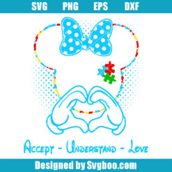 Accept Understand Love Minne Svg
