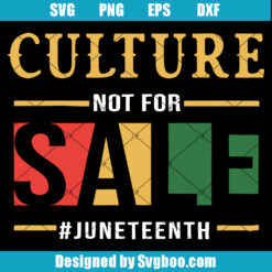 Do It For Culture Svg