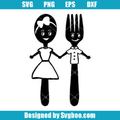 Fork And Spoon Couples Svg