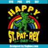 Happy St Pat T-rex Day Svg